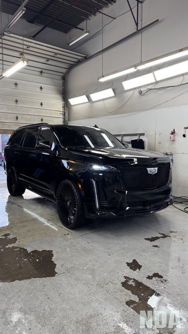 black Cadillac Escalade