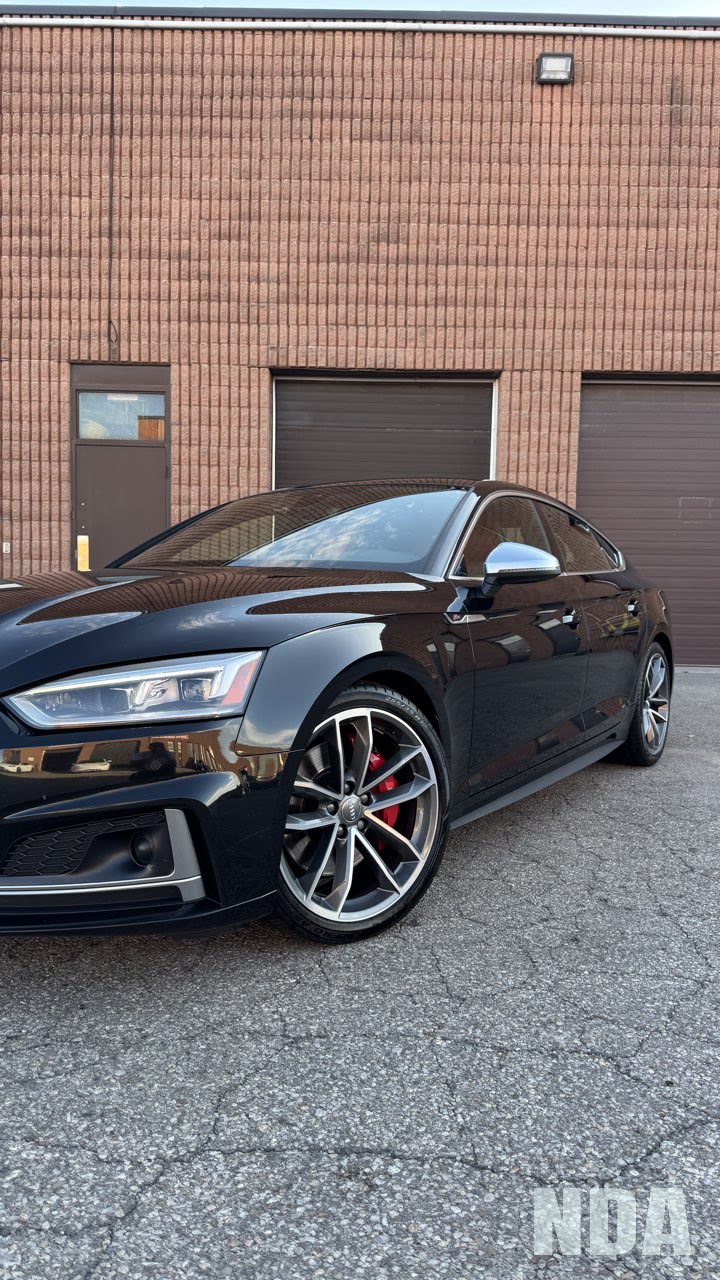 black Audi S5 Sportback