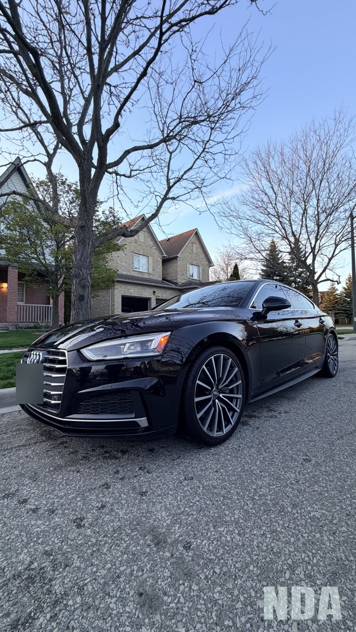 black Audi A5 Sportback