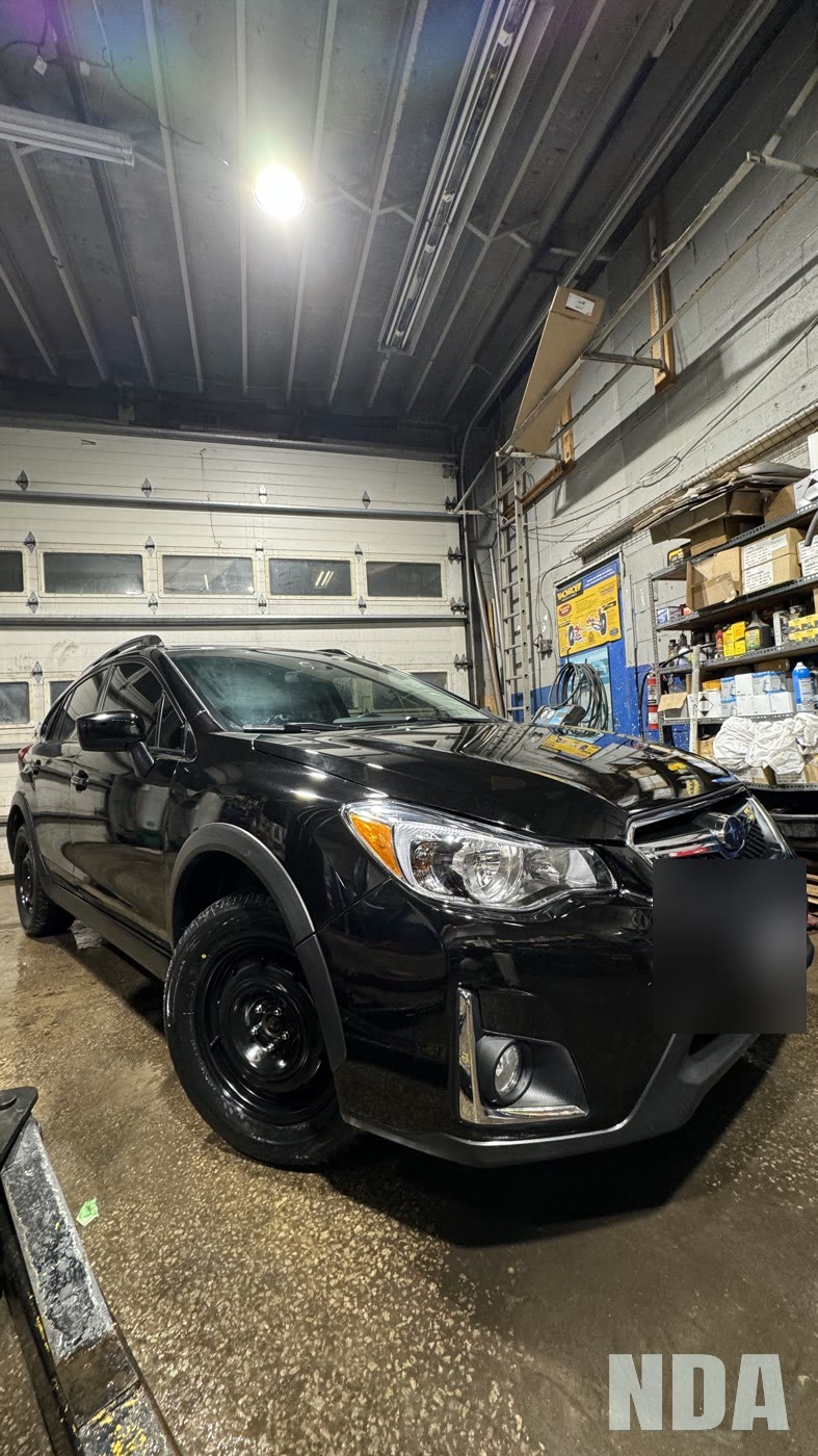 black Subaru XV Crosstrek