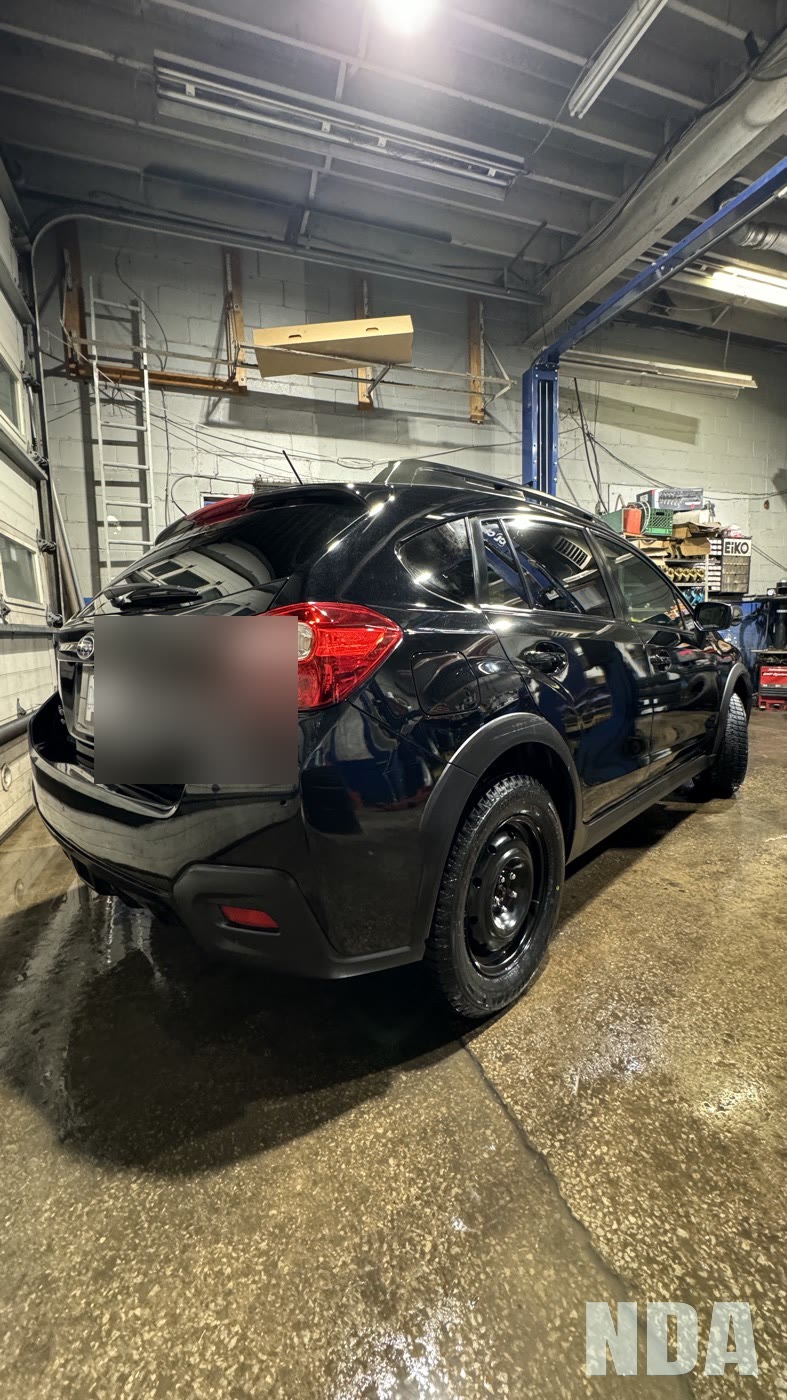 black Subaru XV Crosstrek