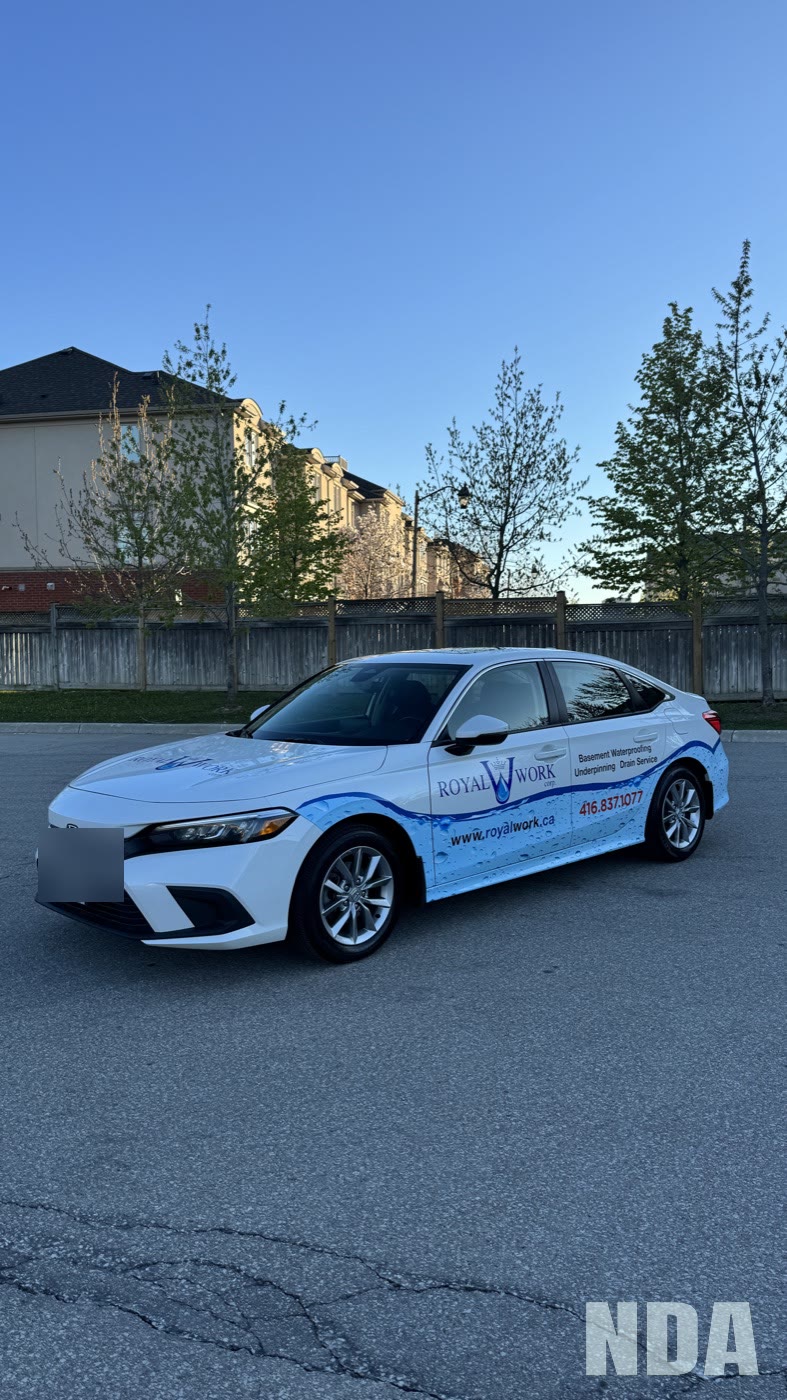 white with blue livery Honda Civic